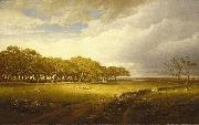 William Trost Richards Old Orchard at Newport painting